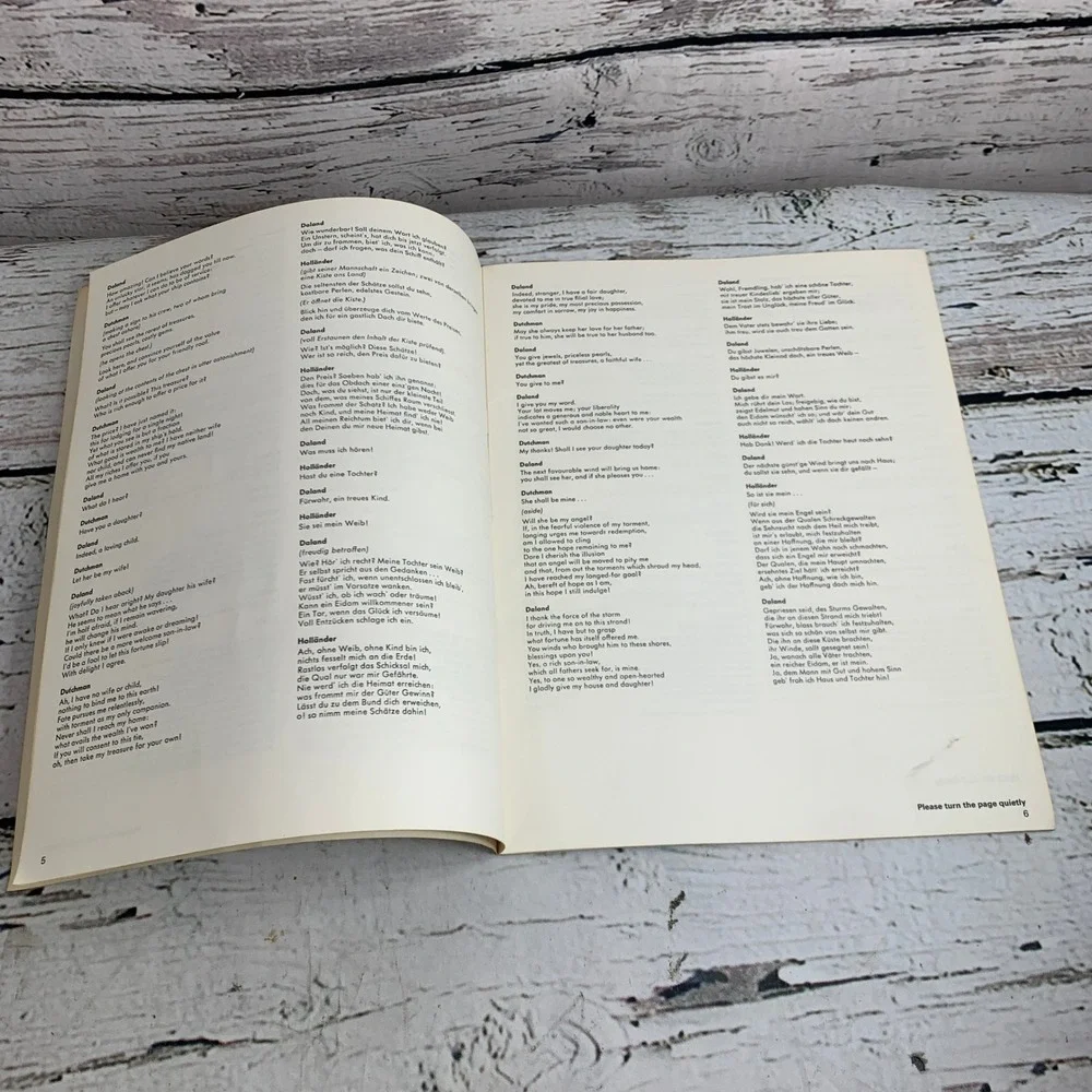 Philadelphia Orchestra‎ Wagner's Der fliegende Holländer Program 1986